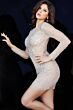 Jovani 07254 Nude Silver Dress