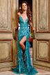 Jovani 08340 Turquoise Dress