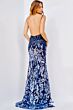 Jovani 09749 Navy Light Blue Dress