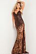 Jovani 09749 Navy Light Blue Dress