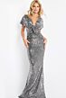 Jovani 09962 Gunmetal Dress