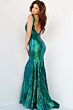 Jovani 23007 Iridescent Green Dress
