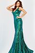 Jovani 23007 Iridescent Green Dress