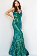 Jovani 23007 Iridescent Green Dress
