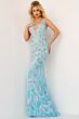 Jovani 23511 Light Blue Multi Dress
