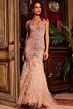 Jovani 24058 Champagne Dress