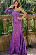 Jovani 24098 Iridescent Violet Dress
