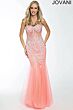 Jovani 5908 Neon Pink Dress