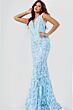 Jovani 63349 White Gold Dress