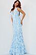Jovani 63349 White Gold Dress