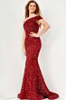 Jovani JVN23116 Burgundy Dress