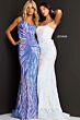 Jovani 05664 Iridescent White Dress