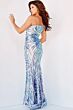 Jovani 05664 Iridescent White Dress
