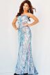 Jovani 05664 Iridescent White Dress