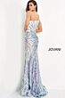 Jovani 05664 Iridescent White Dress