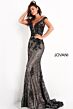 Jovani 06437 Black-Silver Prom Dress