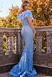 Jovani 06451 Light-Blue Prom Dress