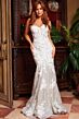 Jovani 07496 Off-White-Silver Prom Dress