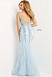 Jovani 08140 White-Silver Prom Dress