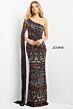 Jovani 08450 Black-Multi Evening Dress