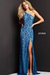 Jovani 08515 Dark Peacock-Nude Prom Dress