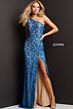 Jovani 08515 Dark Peacock-Nude Prom Dress