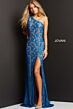 Jovani 08515 Dark Peacock-Nude Prom Dress