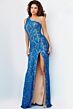 Jovani 08515 Dark Peacock-Nude Prom Dress