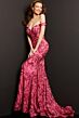 Jovani 08647 Pink-Fuchsia Prom Dress