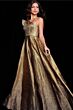 Jovani 22268 Gold Evening Dress