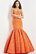 Jovani 22586 Orange Evening Dress