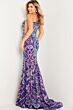 Jovani 22845 Iridescent Red Dress