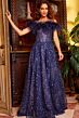 Jovani 23884 Nude/Silver Evening Dress