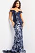 Jovani 36370 Navy-Light-Blue Prom Dress