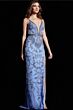 Jovani 36709 Nude Silver White Dress