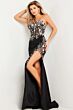 Jovani 38933 Black Metallic Dress