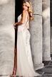 Jovani 39105 Off White Nude Dress