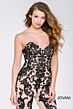 Jovani 49541 Black-Nude Prom Jumpsuit