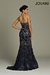 Jovani 92625 Navy/Gunmetal Evening Dress