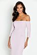 Cameron Blake CB145 Ruched Side Off The Shoulder Dress