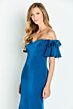 Cameron Blake CB146 Floral Sleeve Off The Shoulder Dress
