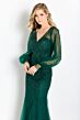 Cameron Blake CB754 Detachable Sleeves Beaded Dress