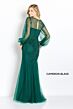 Cameron Blake CB754 Detachable Sleeves Beaded Dress