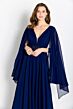 Cameron Blake CB756 Beaded Waist Detachable Sleeve Dress