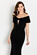 Cameron Blake CB758 Off The Shoulder Beaded Dress