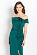 Cameron Blake CB761 Floral Belt Off The Shoulder Dress