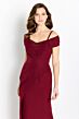 Cameron Blake CB762 Pleated Off The Shoulder Dress