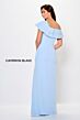 Cameron Blake CB3231 Flounce Neck High Slit Dress