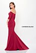 Cameron Blake CB3233 Off-The-Shoulder Back Button Dress