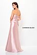 Cameron Blake CB3248 Pleated Bodice Asymmetric Waist Dress